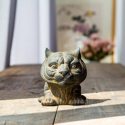 Adorable and Creative Zodiac Tiger Figurine: A Beautiful Symbol of Strength and Good Fortune