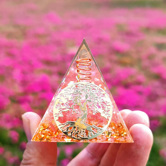 Crystal Ball Shards Pyramid Home Décor Resin Craft Piece